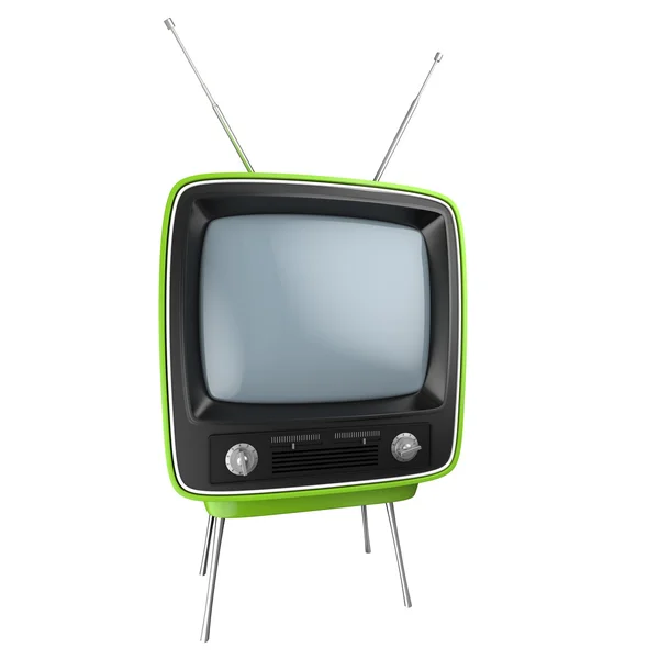 Retro tv geïsoleerd — Stockfoto