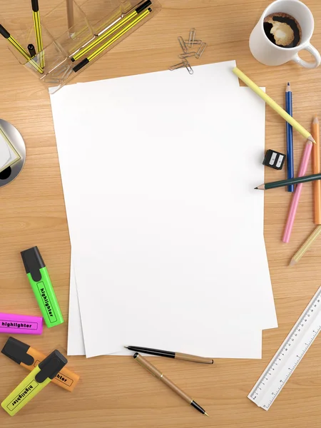 Copy space on white sheet — Stock Photo, Image