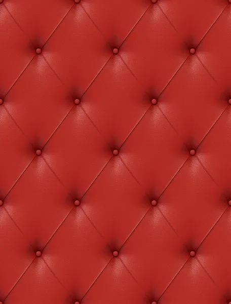 Red leather upholstery — Stock Photo, Image