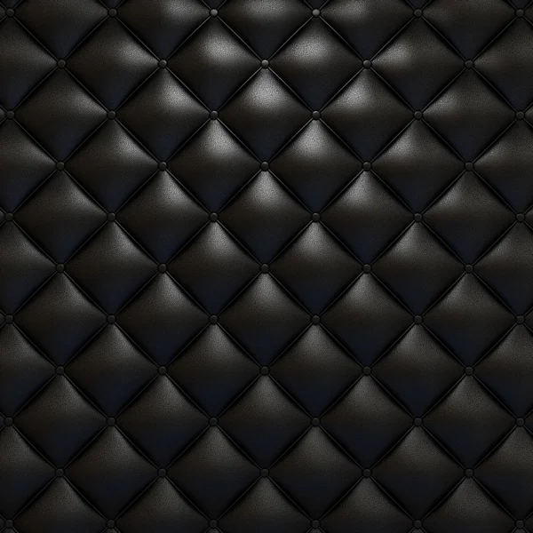 Black leather upholstery texture — Stock Photo, Image