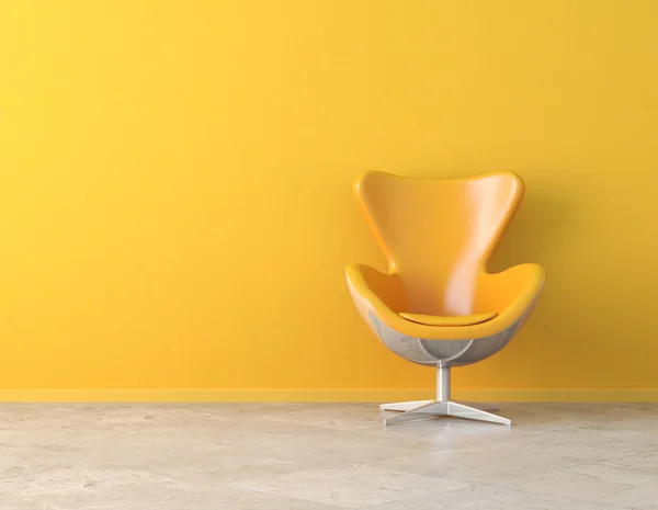 Yellow interior copy space — Stock Photo, Image