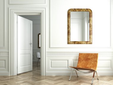 Classic wit interieur whit spiegels