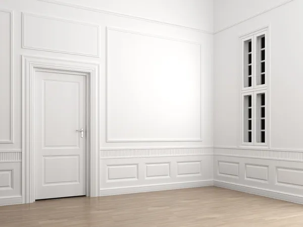 Interieur klassieke kamer hoek leeg — Stockfoto