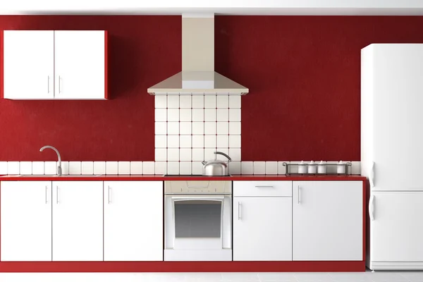 Interior design of modern kitchen — Stock Photo, Image