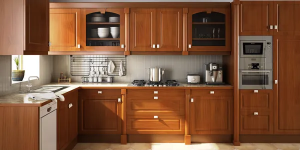 Cocina de diseño de interiores — Foto de Stock