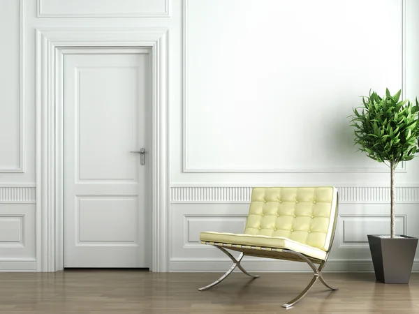 Klassieke witte interieur — Stockfoto