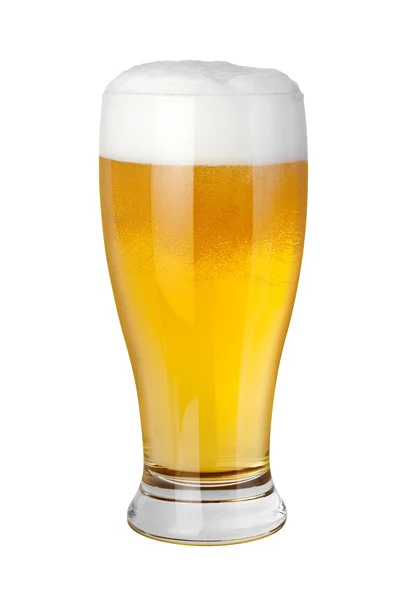 Kırpma yolu ile bira cam — Stok fotoğraf