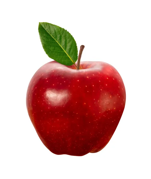 Jabłko na białym tle ze ścieżką przycinającą — Zdjęcie stockowe