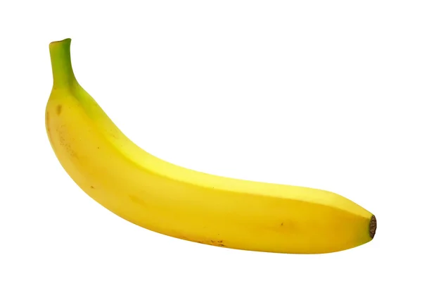 Banana isolada com um caminho de recorte — Fotografia de Stock