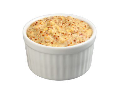 Dijon Mustard isolated with a clipping path clipart