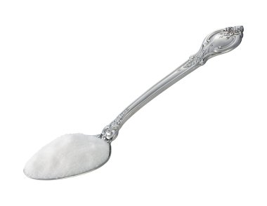 Spoonful of Sugar with a clipping path clipart