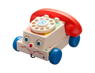 Antique Toy Phone (clipping path) clipart