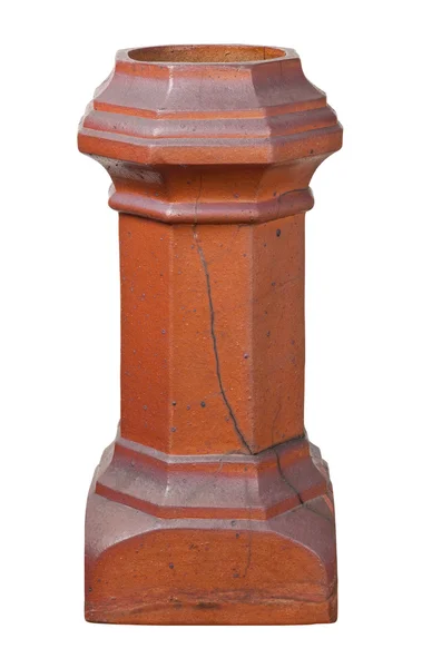 Старый викторианский дымоход, изолированный дорожкой — стоковое фото
