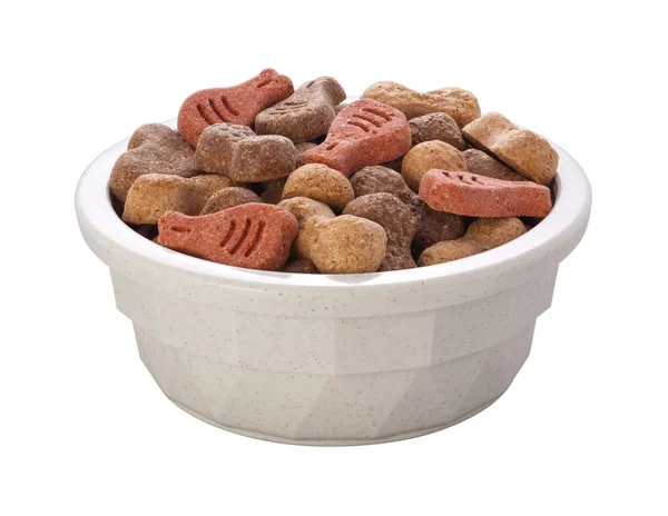 Dog Food Bowl isolado com um caminho de recorte — Fotografia de Stock