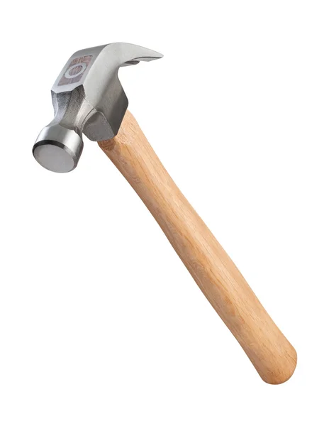 Hammer isolated on white with a clipping path — Stock Photo, Image