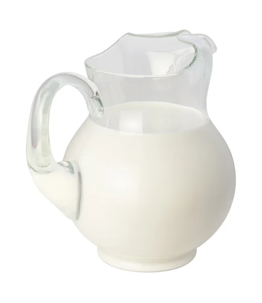 Melk werper geïsoleerd op wit met een uitknippad — Stockfoto