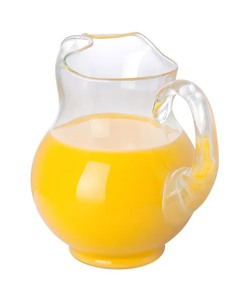 Dzbanek soku pomarańczowego ze ścieżką przycinającą — Zdjęcie stockowe