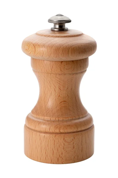 stock image Wooden Pepper Mill isolated with a clipping path