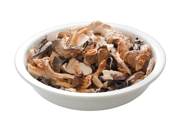 Stir Fry Dried Mushrooms with a clipping path — Stock Photo, Image