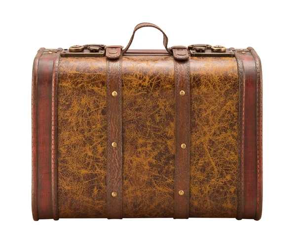 Old Suitcase isolated with a clipping path — Stock Photo, Image