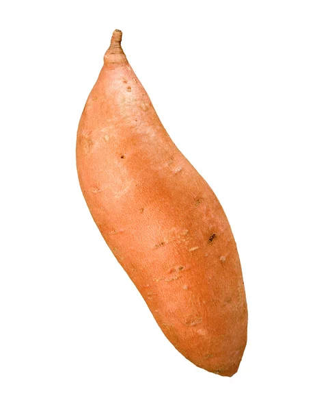 Süßkartoffel isoliert auf weiß — Stockfoto