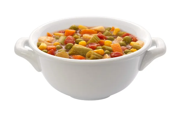 Tigela de sopa de legumes (caminho de recorte ) — Fotografia de Stock