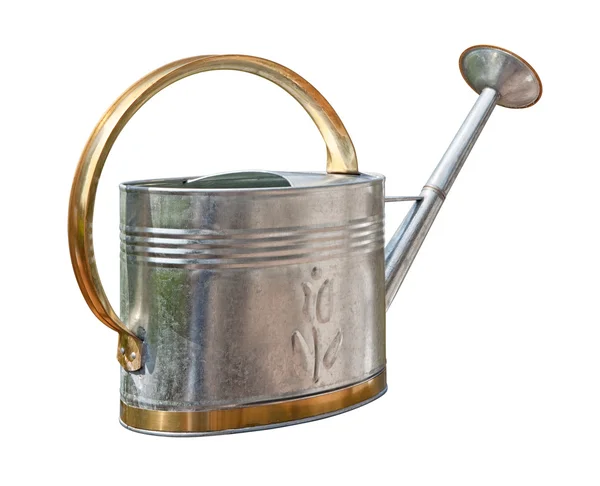Antique Watering Can with a clipping path — Stock Photo, Image