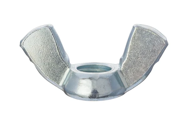 Wing Nut with a clipping path — Stock Photo, Image