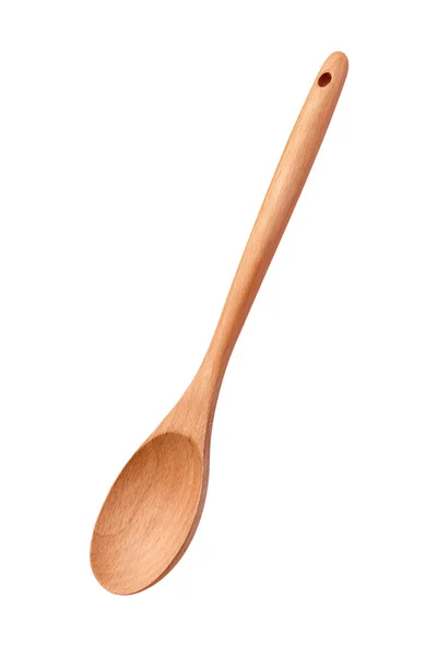 Wooden Spoon Isolated on White — Stock Photo, Image