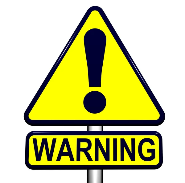 stock image Warning Sign