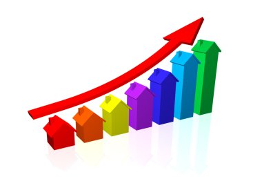 House Prices Going Up clipart