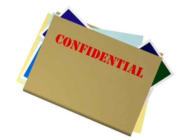 stock image Confidential File