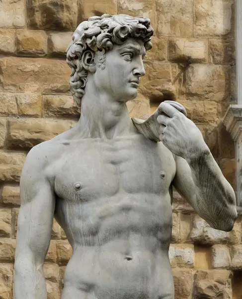 大卫，佛罗伦萨，意大利的雕像 — 图库照片