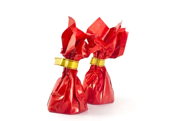Két piros cukorka Stock Kép