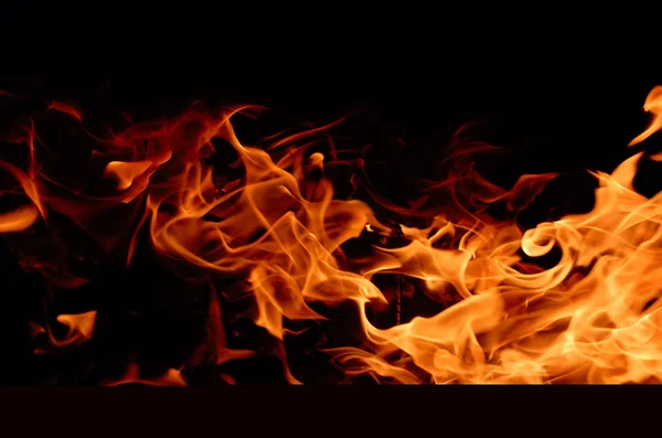 Feuer aus nächster Nähe — Stockfoto