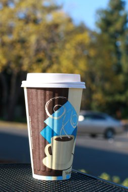 Plastic coffe cup clipart