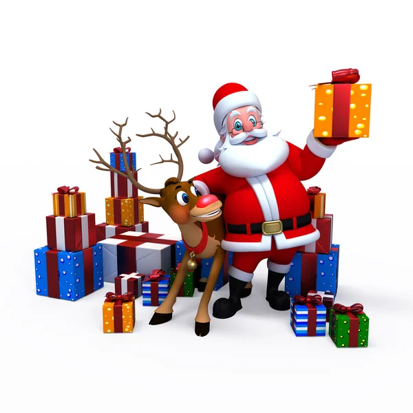 Glücklicher Weihnachtsmann — Stockfoto