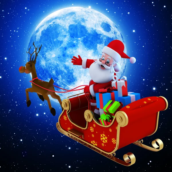 stock image Happy santa claus