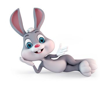 Relaxing Bunny clipart