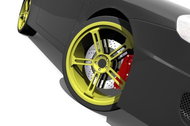 Car wheel clipart