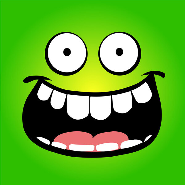 Happy person with a smile.