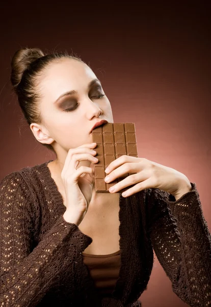 永遠にチョコレート中毒 — ストック写真