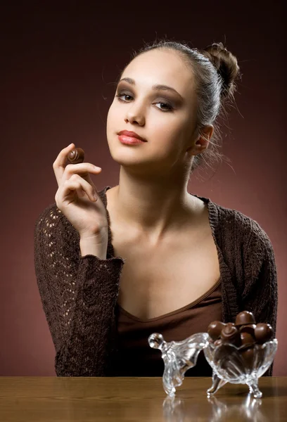 チョコレートの禁断症状. — ストック写真