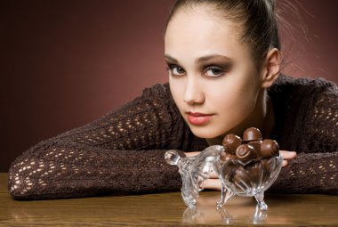 Beautiful chocolate cravings clipart