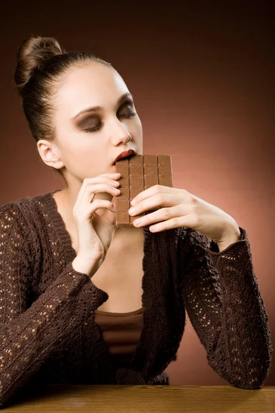 Sovradosaggio di cioccolato . — Foto Stock