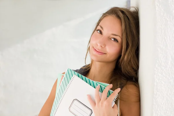 Gorgeous young student girl. — Stock Photo, Image