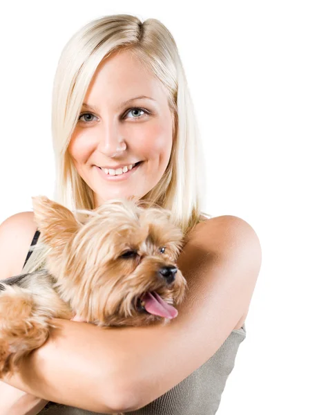 Me and my pet. — Stock Photo, Image