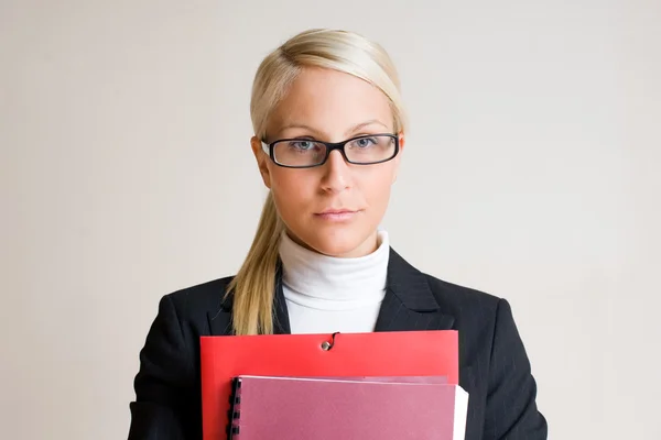 Serious young business woman. — Stock Photo, Image