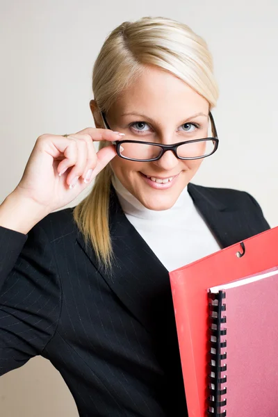 stock image Beautiful friendly businesswoman