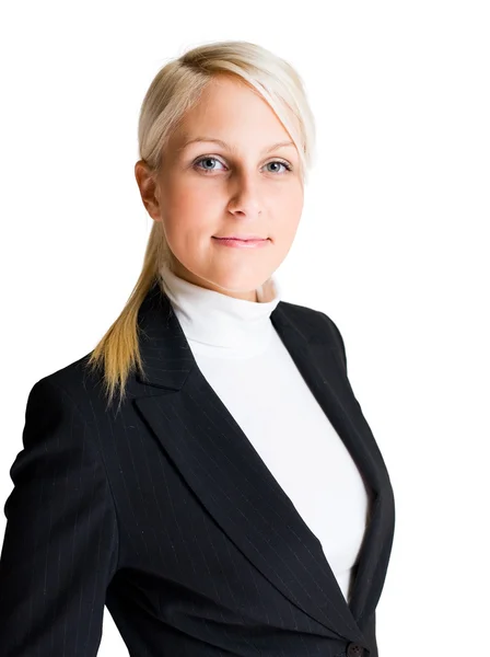 Confident young blond businesswoman. — Stock Photo, Image
